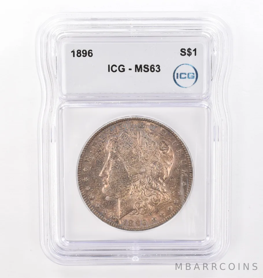 1896 Morgan Silver Dollar MS63 ICG Beautiful Tone *4298