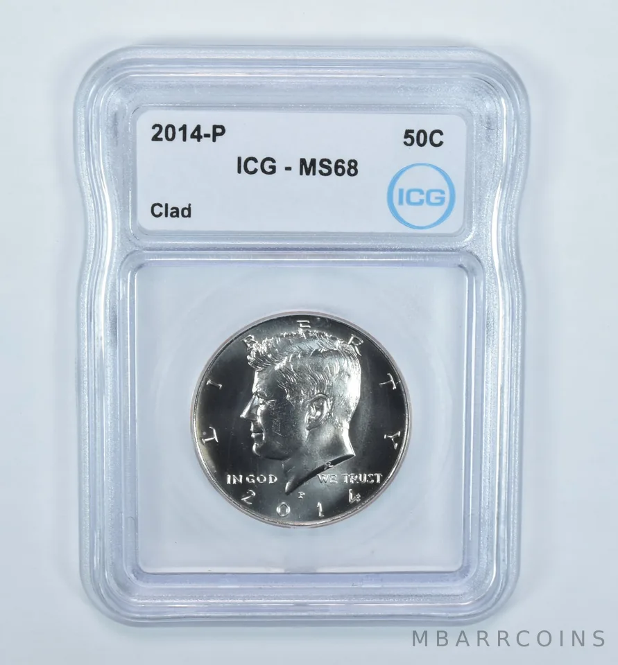 2014-P Kennedy Half Dollar CLAD MS68 ICG