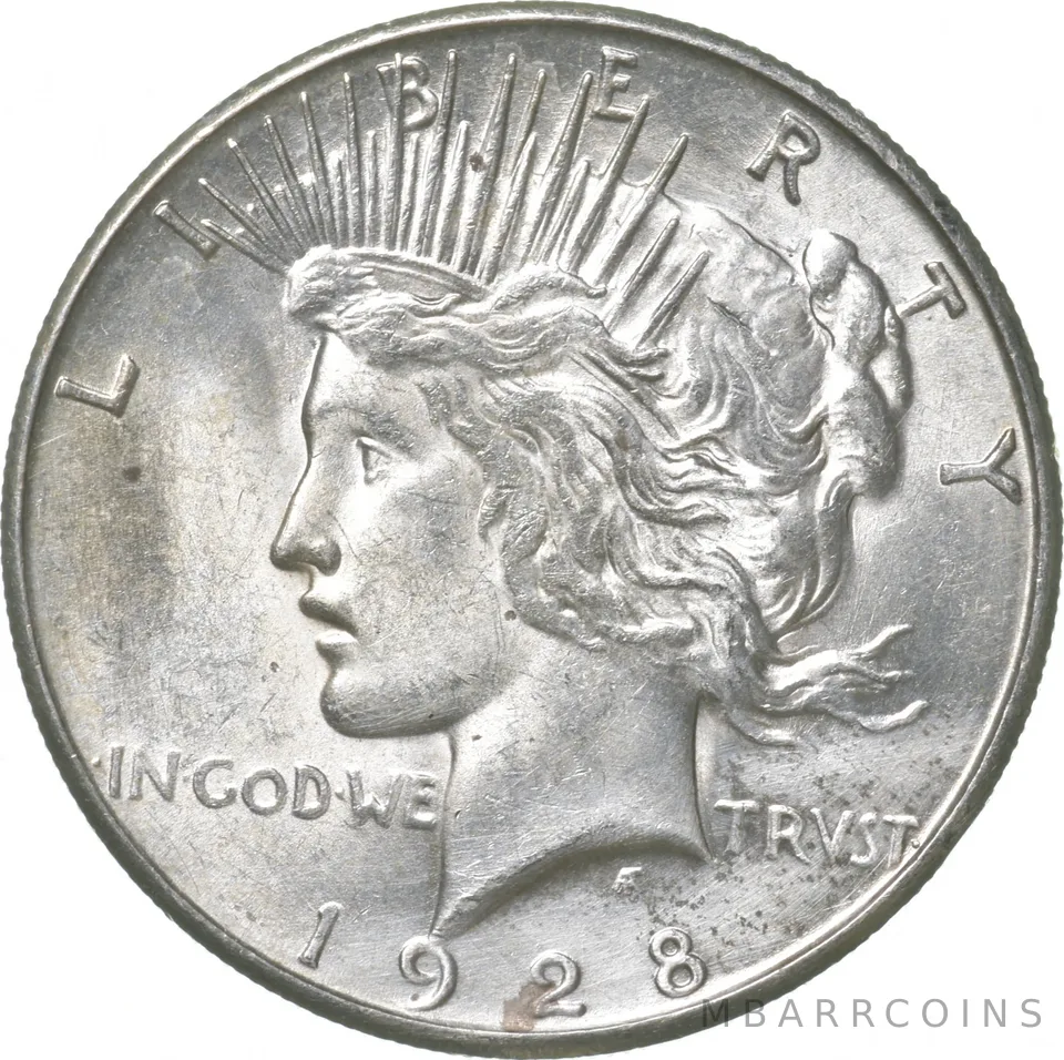 1928-S Peace Silver Dollar a3180