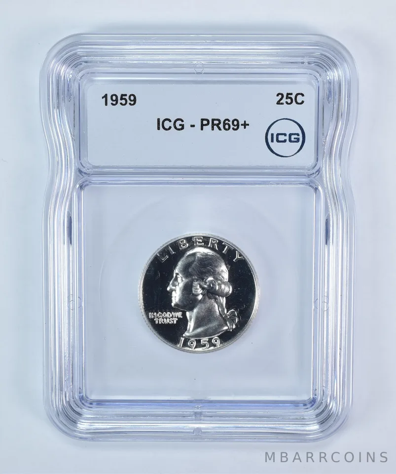 1959 Washington Quarter PR69+ ICG