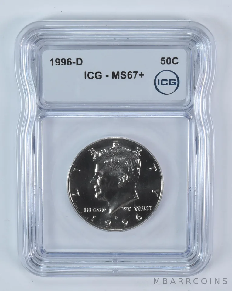 1996-D Kennedy Half Dollar MS67+ ICG