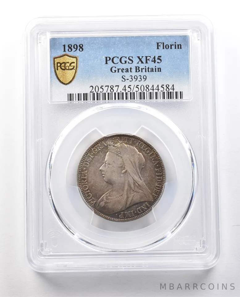 1898 Great Britain Florin XF45 PCGS *1303