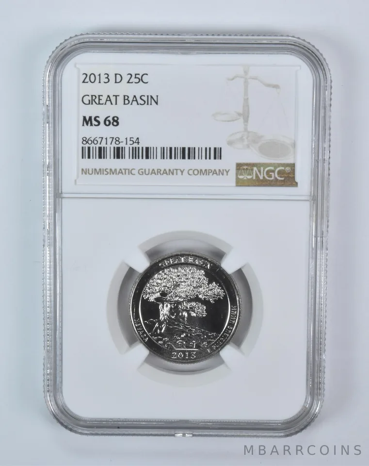 2013-D Washington Quarter ATB Great Basin MS68 NGC