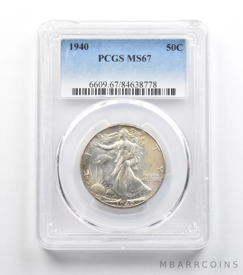 1940 Walking Liberty Half Dollar MS67 PCGS *9175