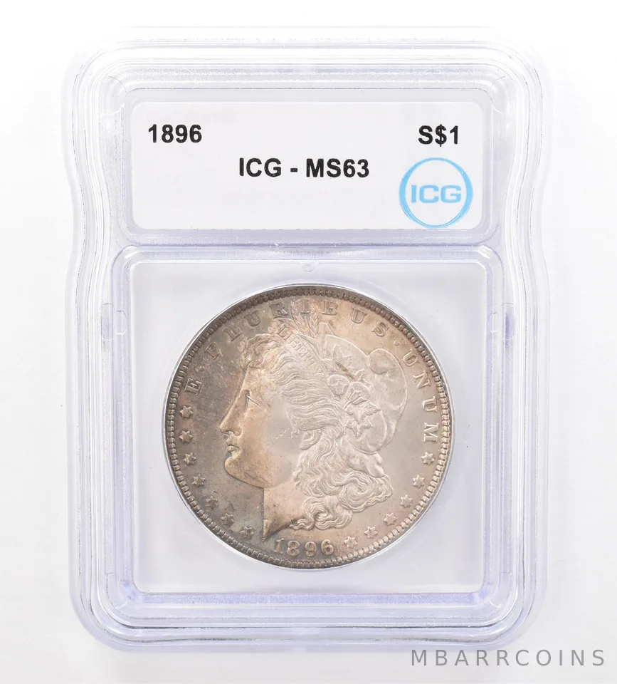 1896 Morgan Silver Dollar MS63 ICG Beautiful Tone *7413