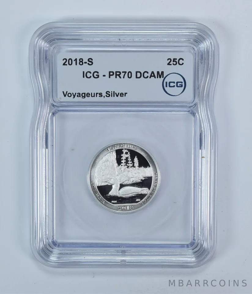 2018-S Washington Quarter ATB Silver Voyageurs PR70 DCAM ICG
