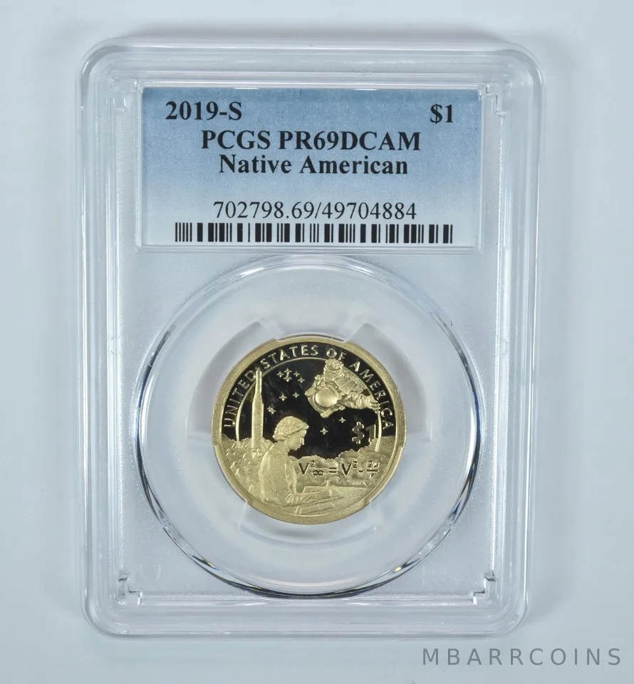 2019-S Sacagawea $1 Mary Golda Ross Space Program PR69 DCAM PCGS Blue Lbl
