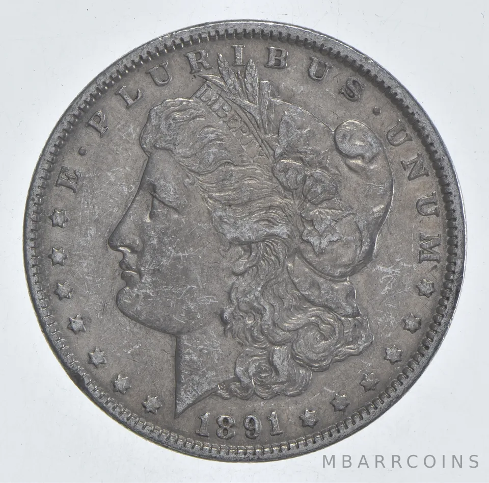 Better 1891 Morgan Silver Dollar - 90% US Coin - Nice Coin *443