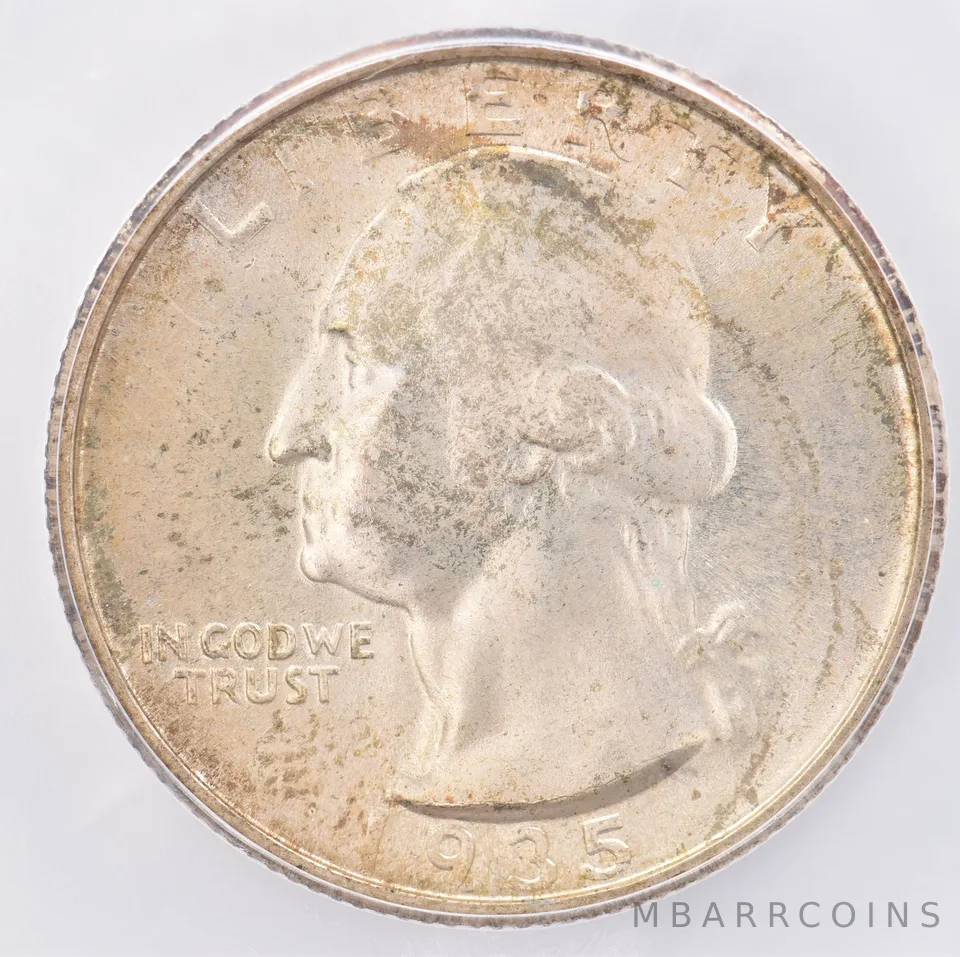 1935-S Washington Quarter MS68 ICG Beautiful Tone *0823