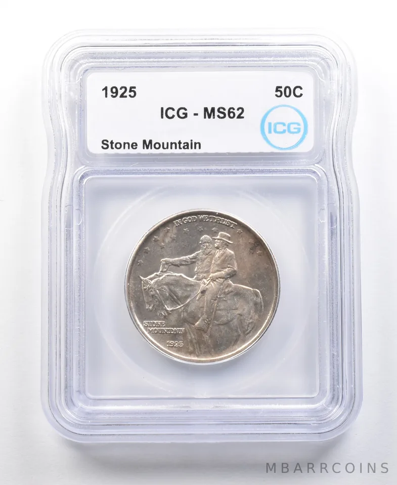 1925 Stone Mountain Commemorative Half Dollar MS62 ICG *4423