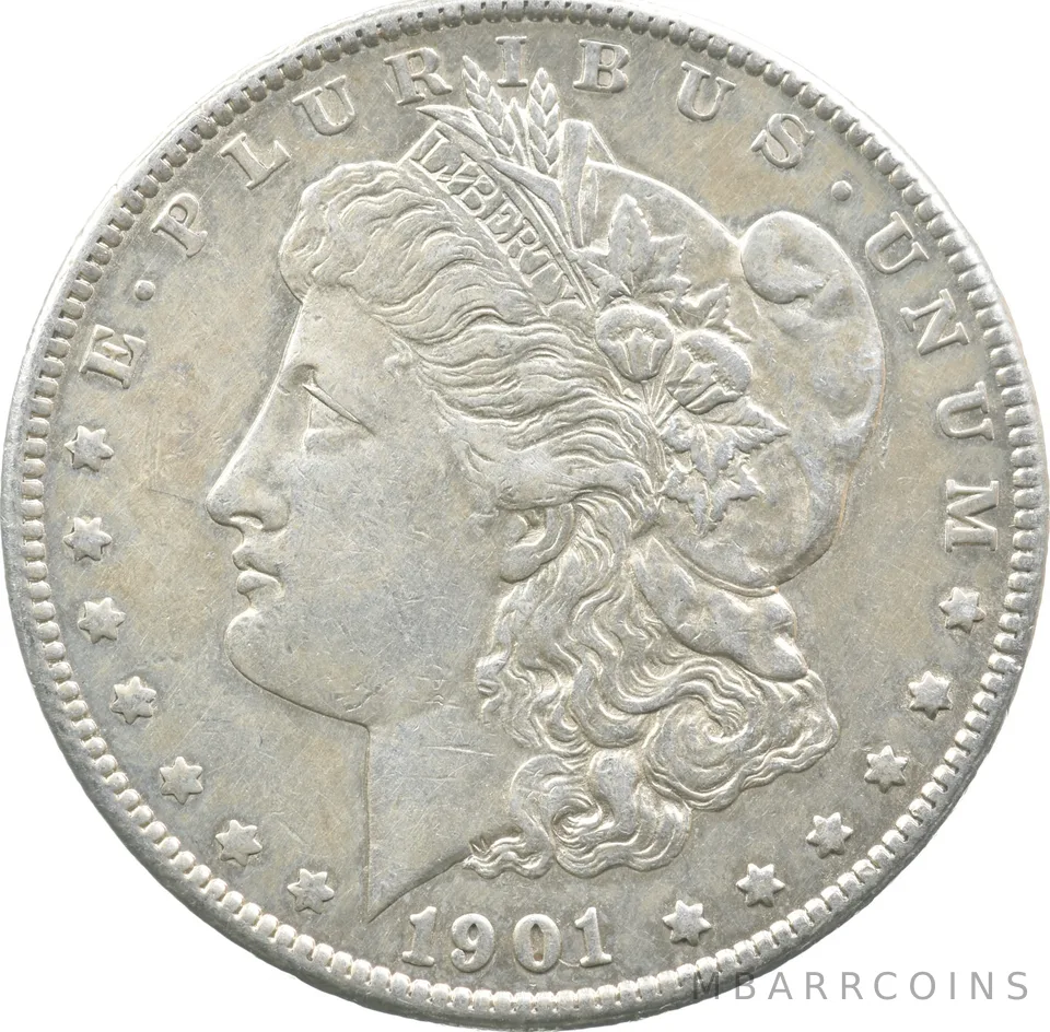 1901-S Morgan Silver Dollar a8718