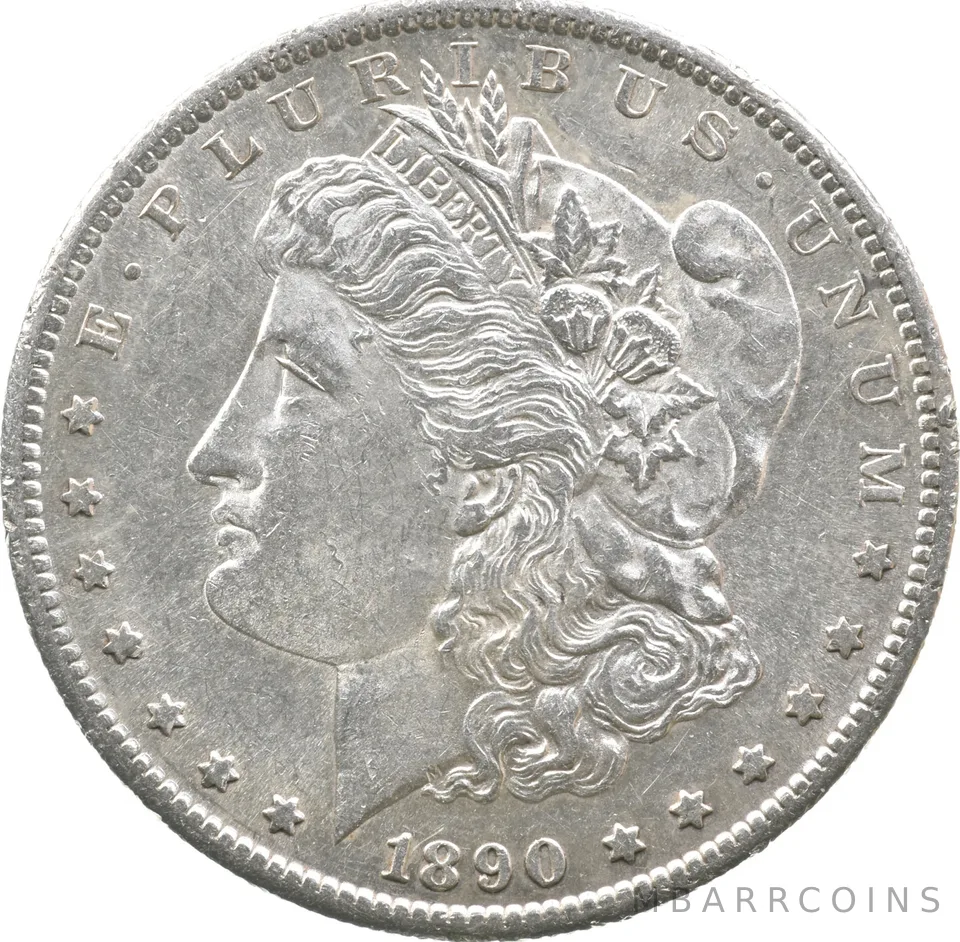 1890-S Morgan Silver Dollar a2854