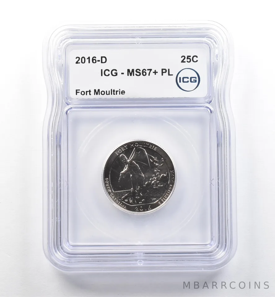 2016-D Washington Quarter ATB Fort Moultrie MS67+ PL ICG *7465