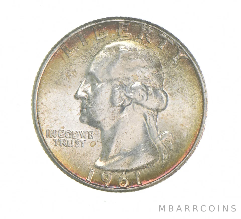1961 Washington Quarter- Crusty Original BU *2436