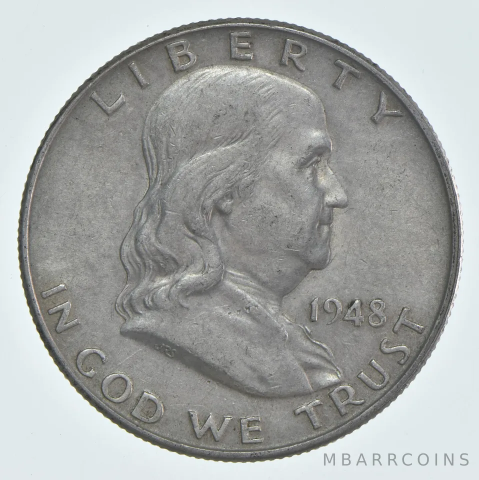 1948 (P) Franklin Half Dollar Circulated 90% Silver (1pc)