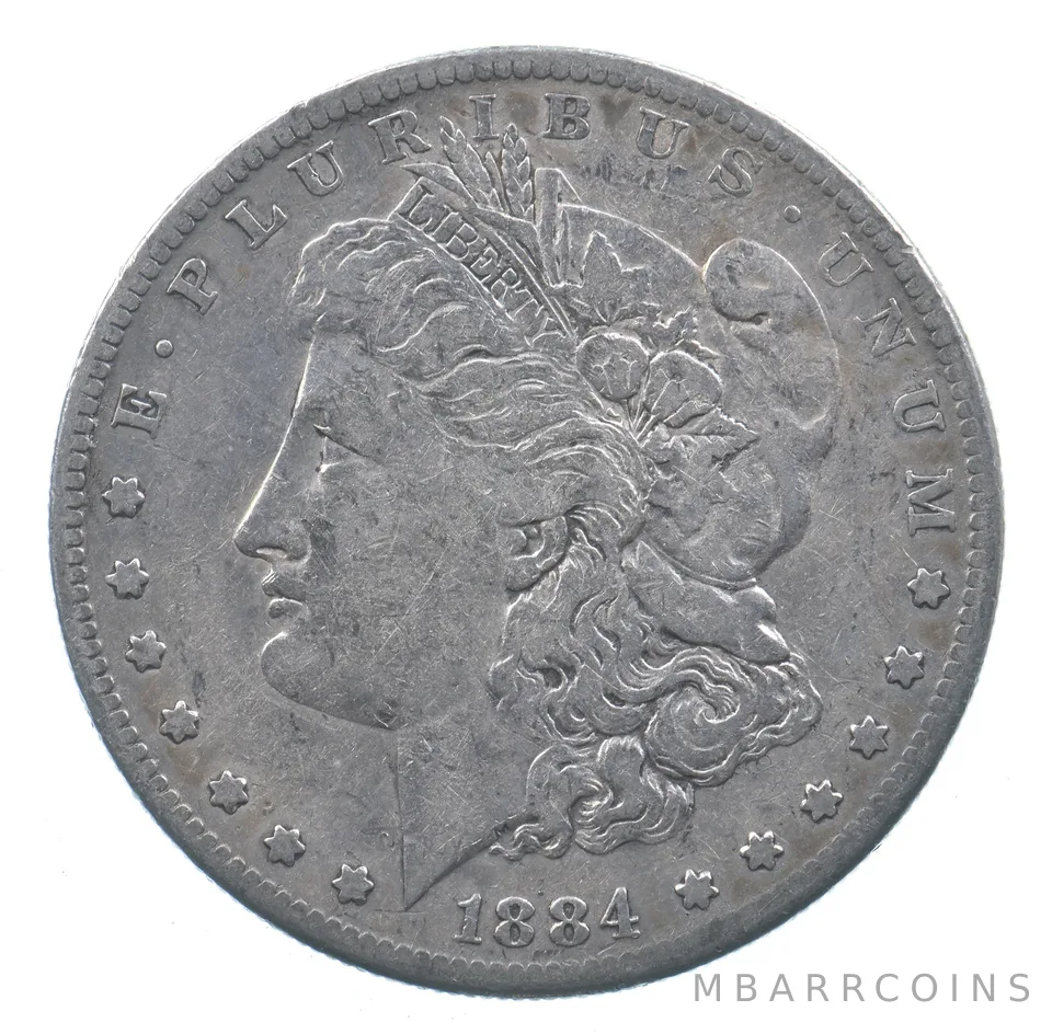 Early - 1884-S Morgan Silver Dollar - 90% US Coin *006