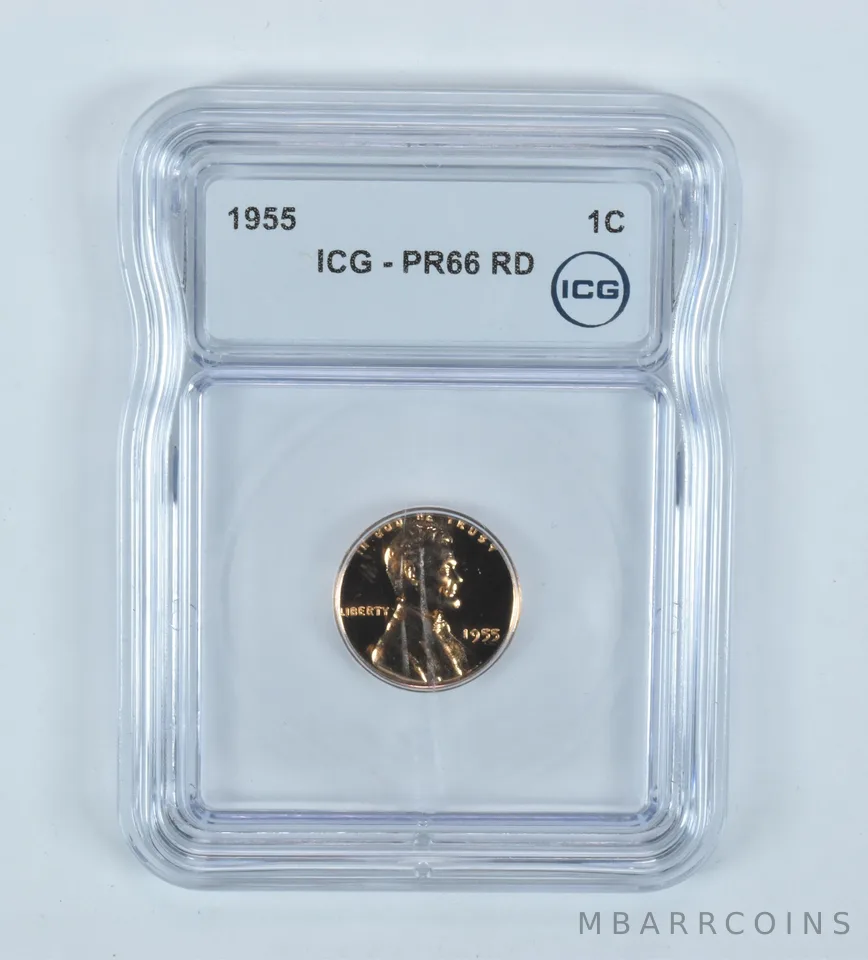 1955 Lincoln Wheat Cent PR66 RD ICG