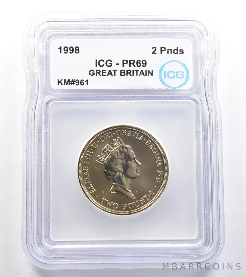 1989 Great Britain 2 Pounds KM#961 PR69 ICG *7865