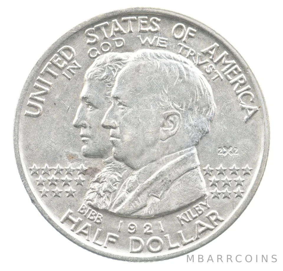 1921 Alabama Commemorative Half Dollar 2x2 2*2 a0189