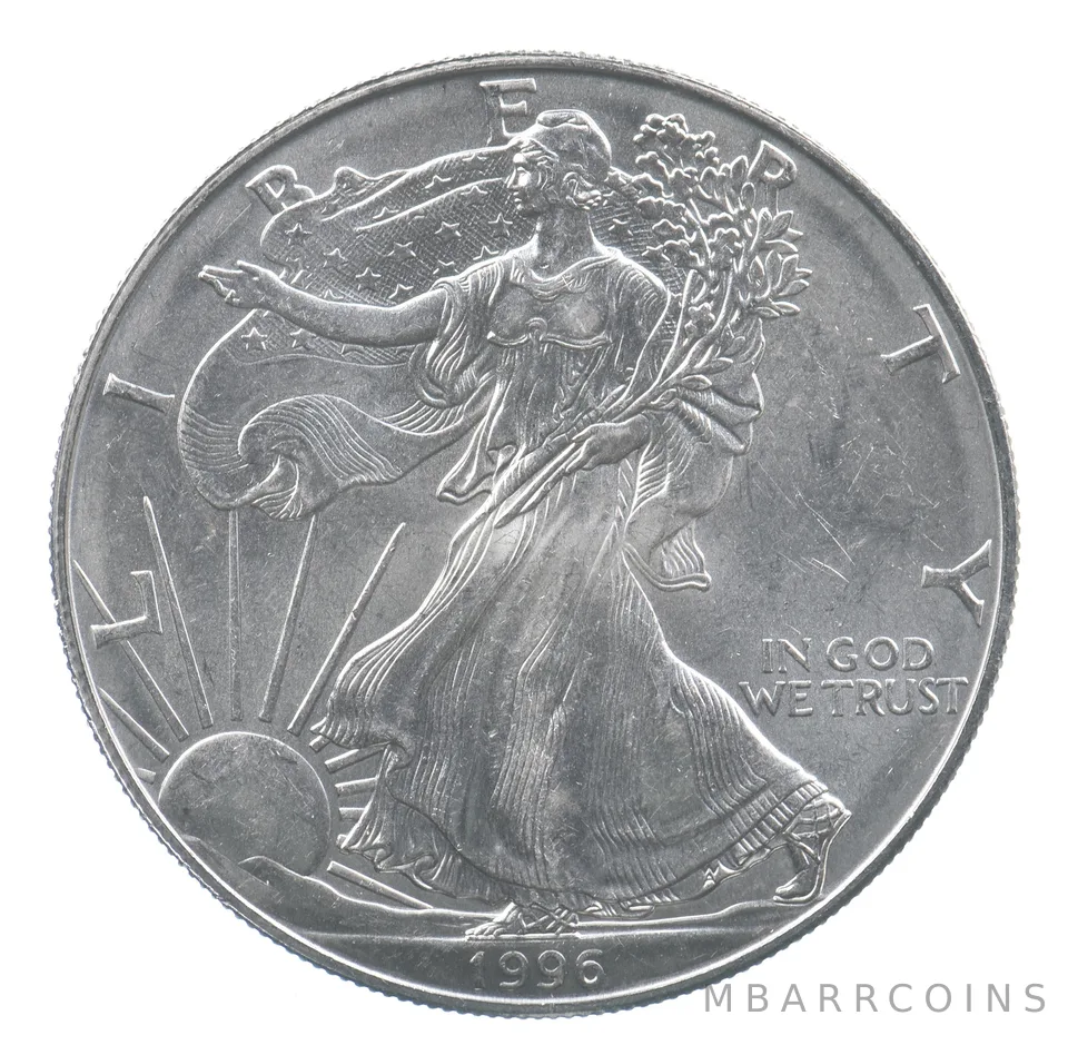 Rarest 1996 American Silver Eagle - Key Date - Rare LOW MINTAGE *716