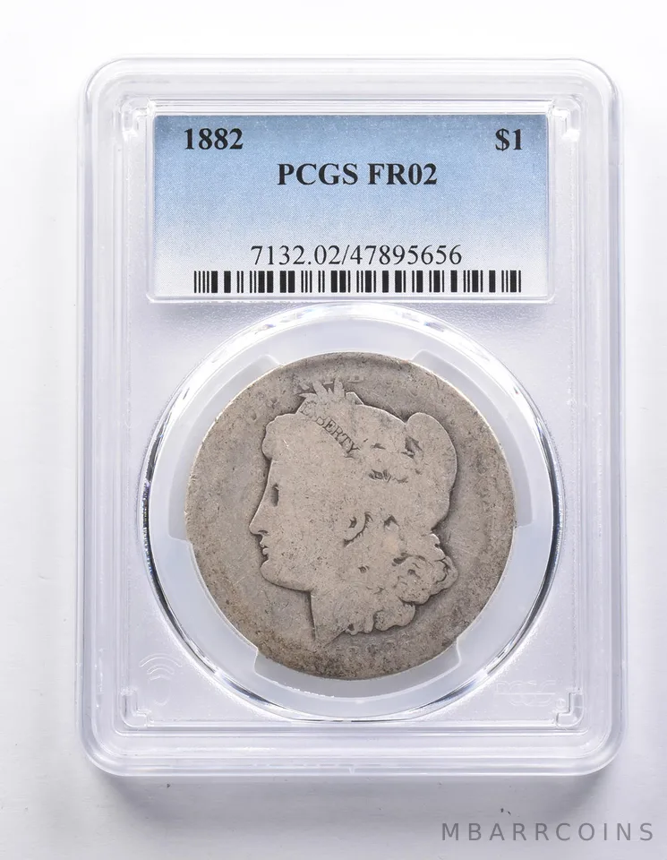 FR02 1882 Morgan Silver Dollar PCGS Low Ball *7684