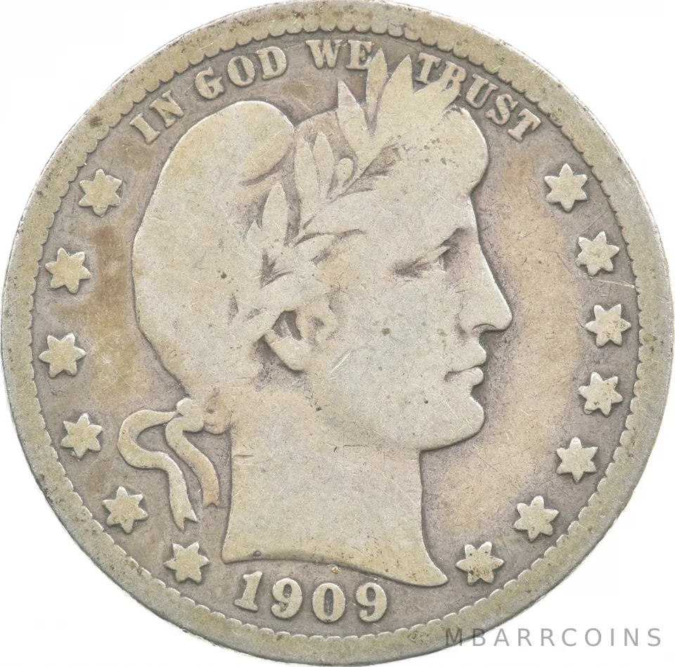 1909-D Barber Quarter *3458