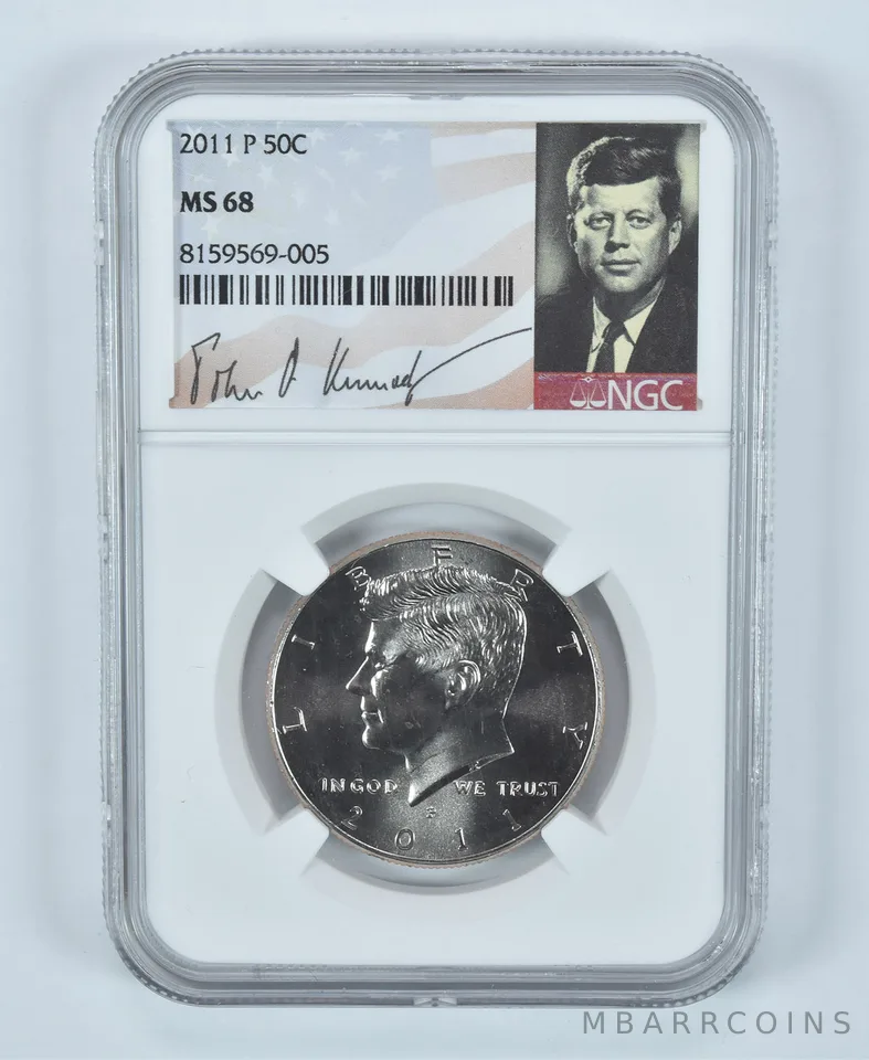2011-P Kennedy Half Dollar MS68 NGC Special Label
