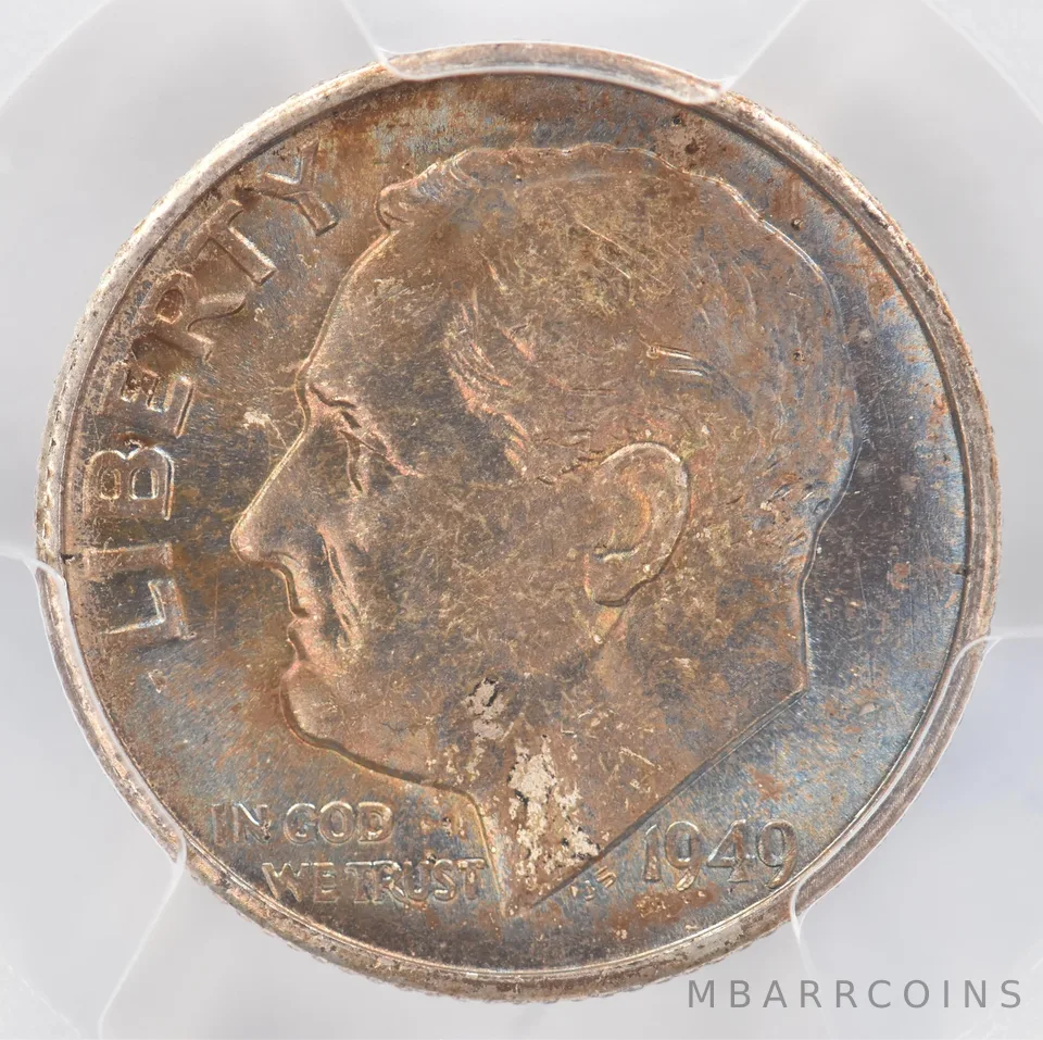 1949-S Roosevelt Dime MS66 FB PCGS Beautiful Tone *0944