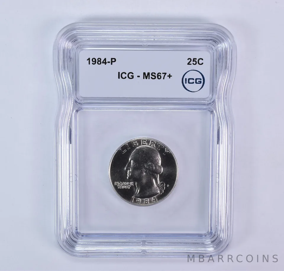 1984-P Washington Quarter MS67+ ICG