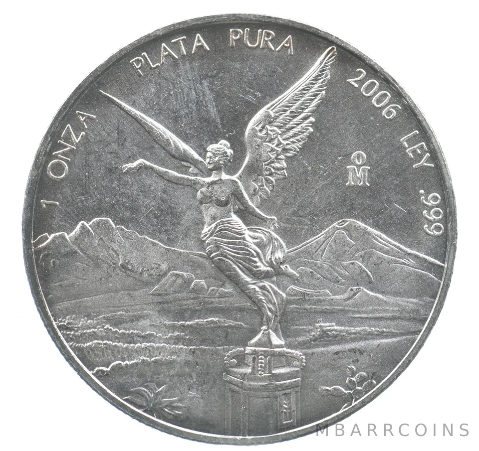 2006 Mo Mexico 1 Onza Silver Libertad *9467