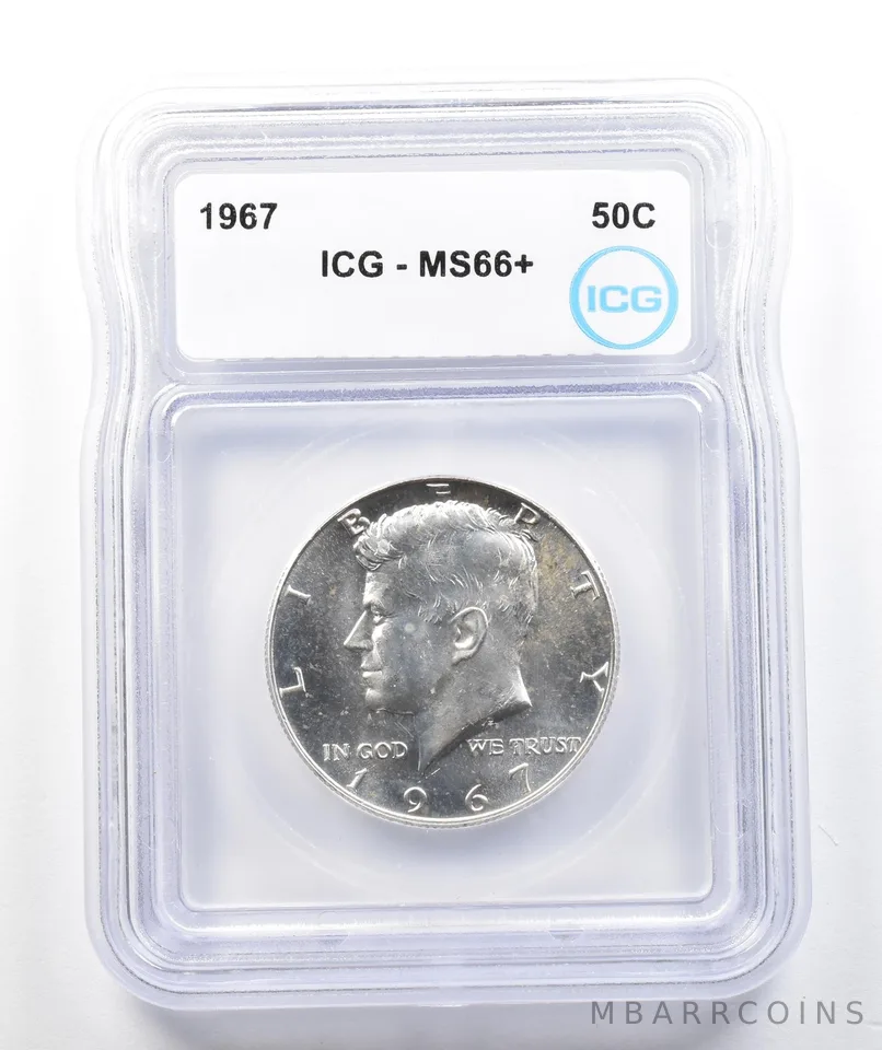 1967 Kennedy Half Dollar MS66+ ICG *9899