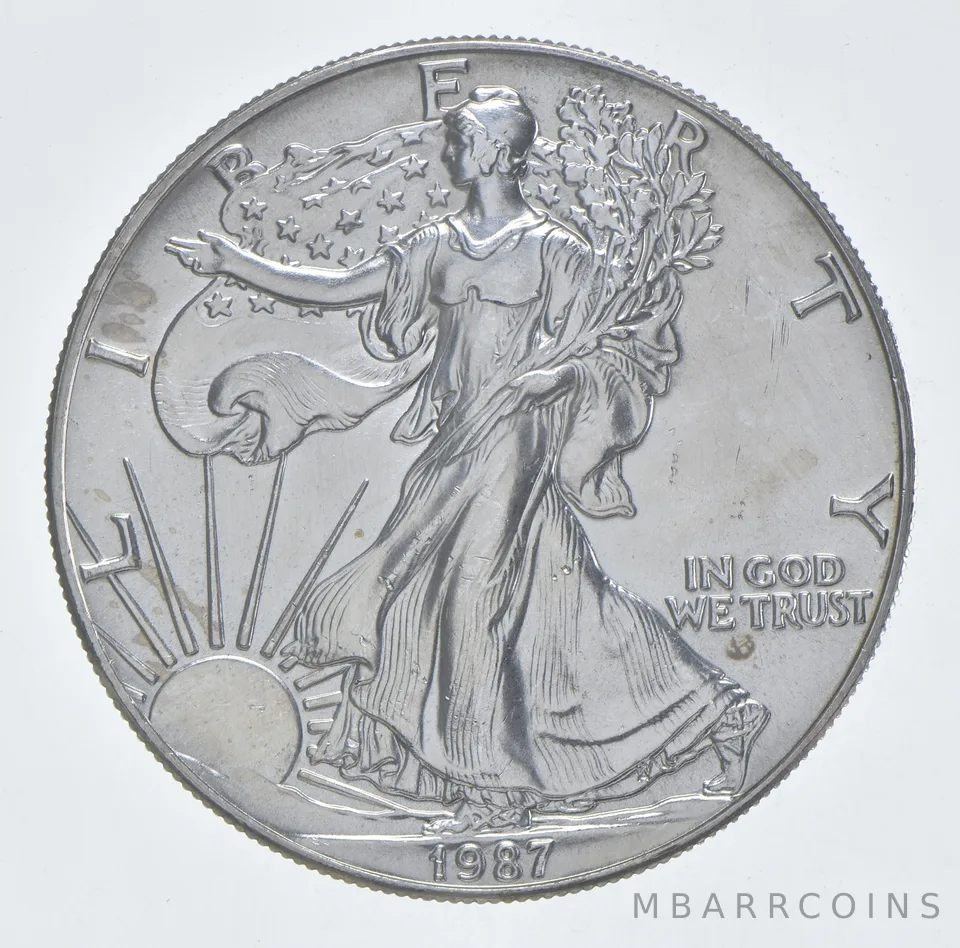 Better Date 1987 American Silver Eagle 1 Troy Oz .999 Fine Silver *166