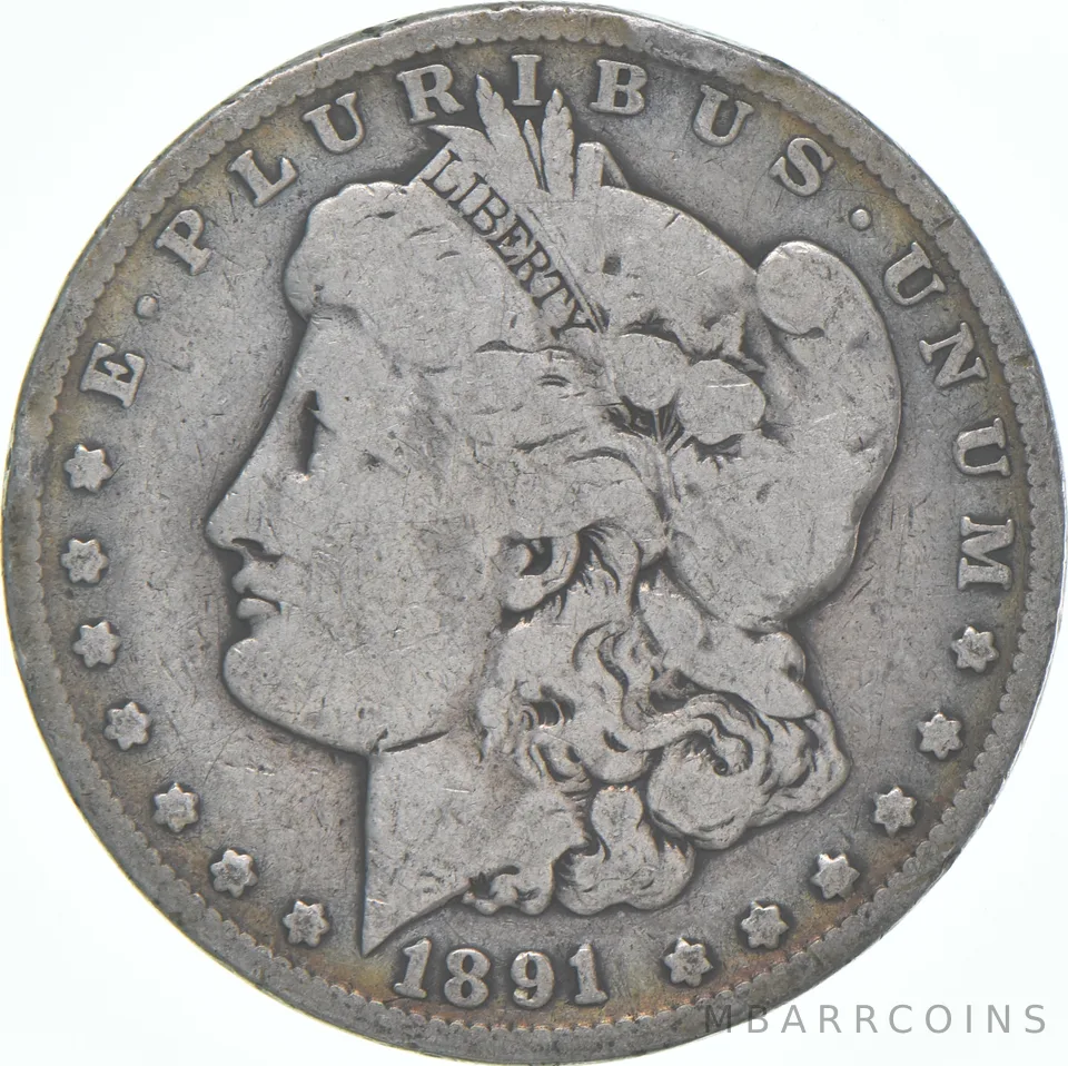 G/VG 1891-CC Carson City Morgan Silver Dollar (1 coin)