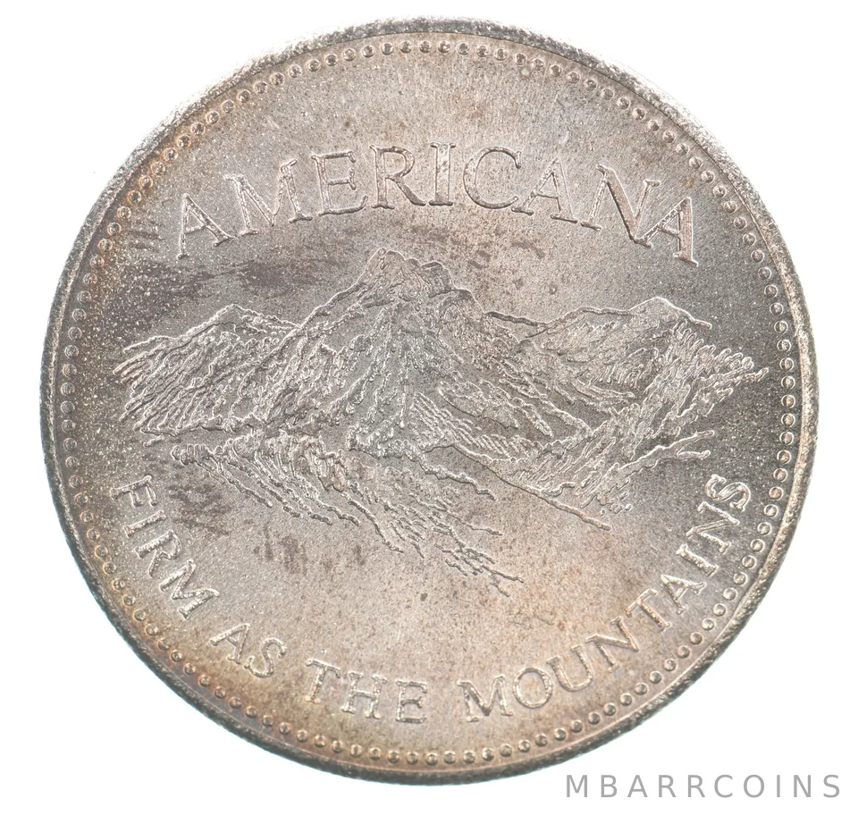 1 Troy Oz Silver Americana Round Bonneville Metals Beautiful Tone *2825