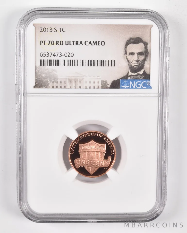 2013-S PF70 RD UCam Lincoln Cent Union Shield NGC Special Lbl