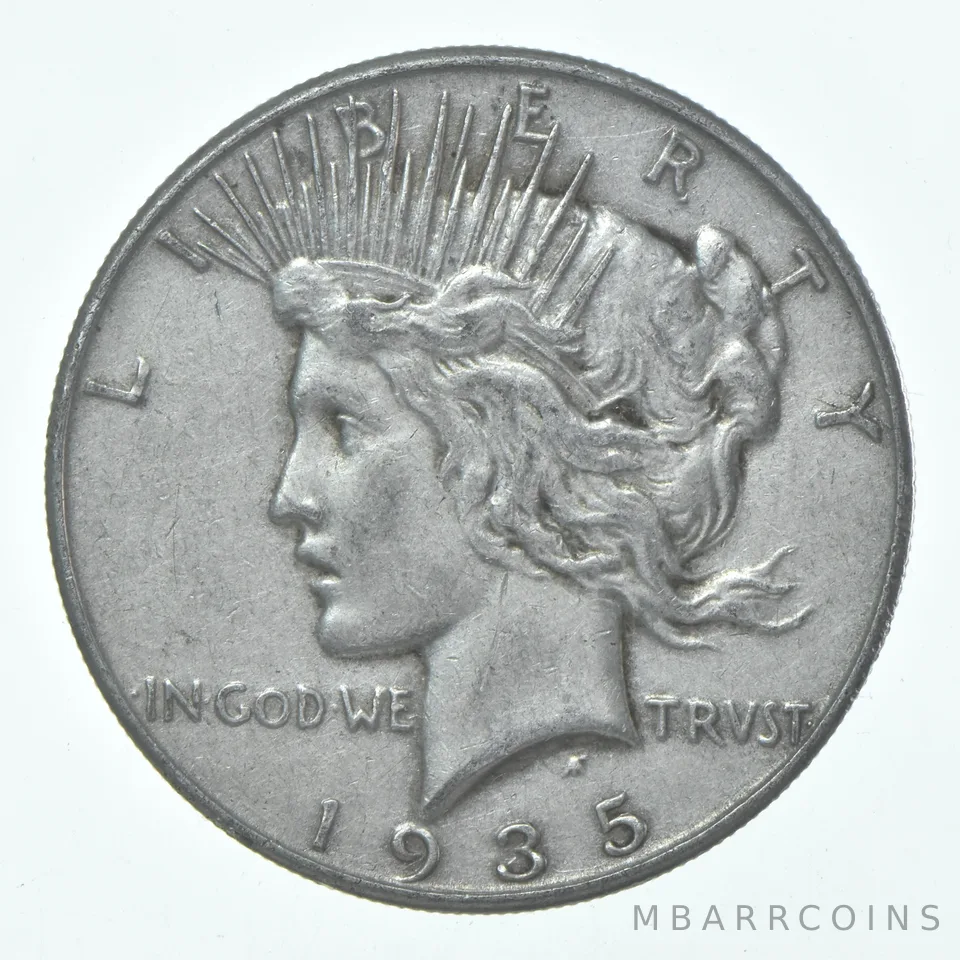 (1) XF 1935 (P) Peace Silver Dollar 90% - Extra Fine - Philadelphia Mint
