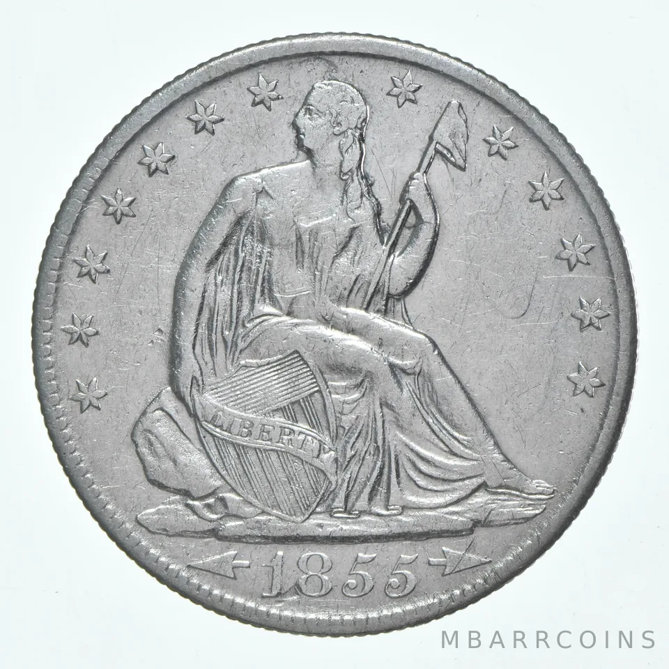 1855-O Seated Liberty Half Dollar Arrows *6098