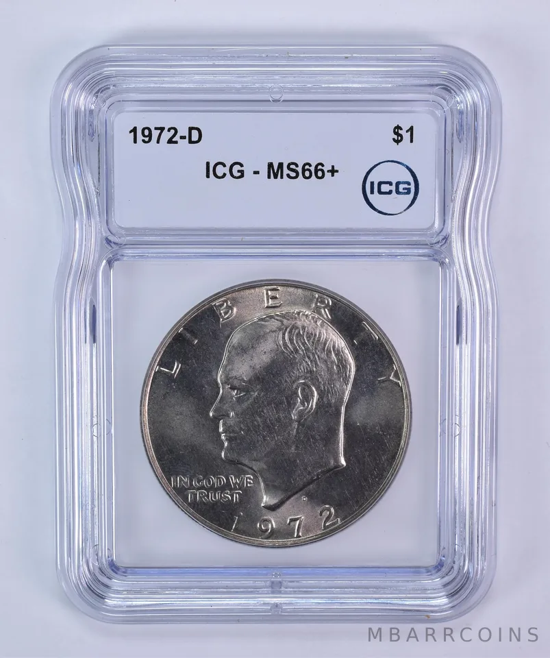 1972-D Eisenhower $1 MS66+ ICG