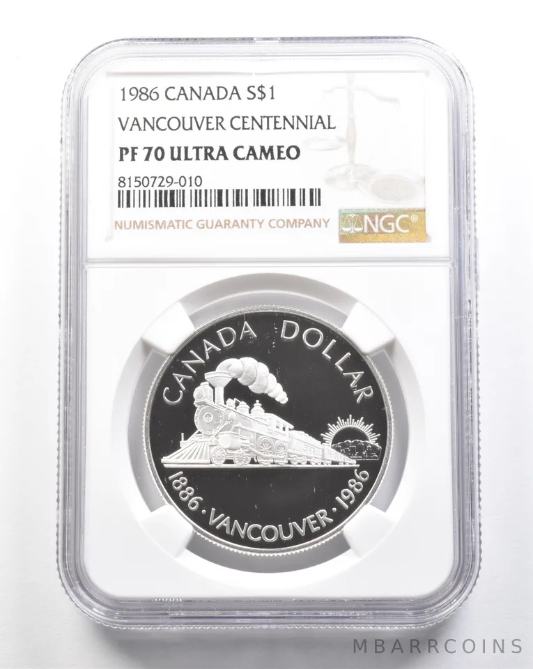 1986 Canada Silver Dollar Vancouver Centennial PF70 UCAM NGC *7433