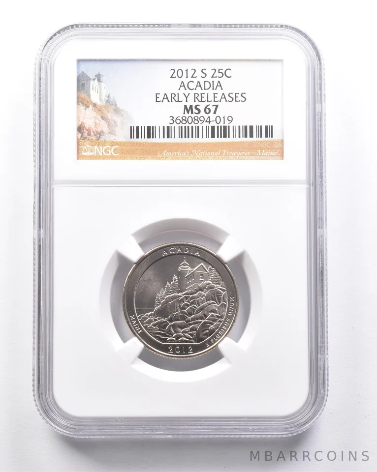 MS67 2012-S Washington Quarter Acadia Early Releases NGC *6321