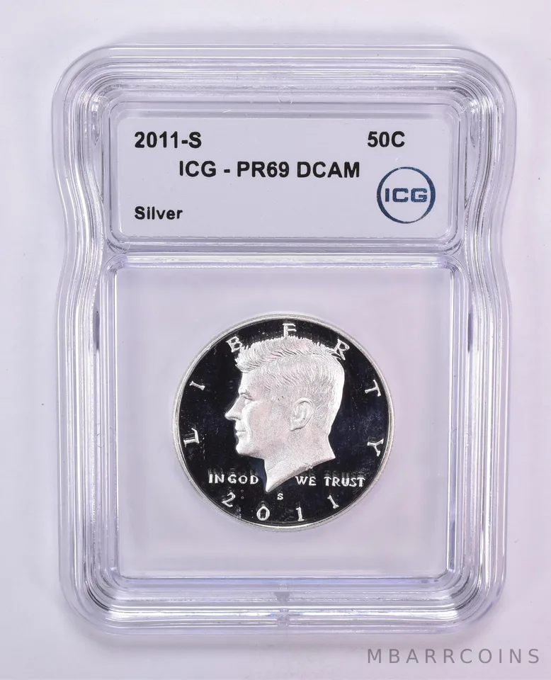 2011-S Kennedy Half Dollar Silver PR69 DCAM ICG