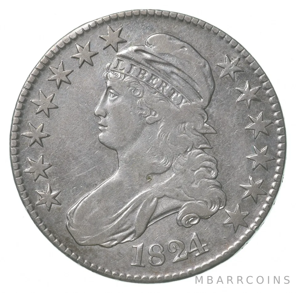 1824 Capped Bust Half Dollar 113 ED5 a6415