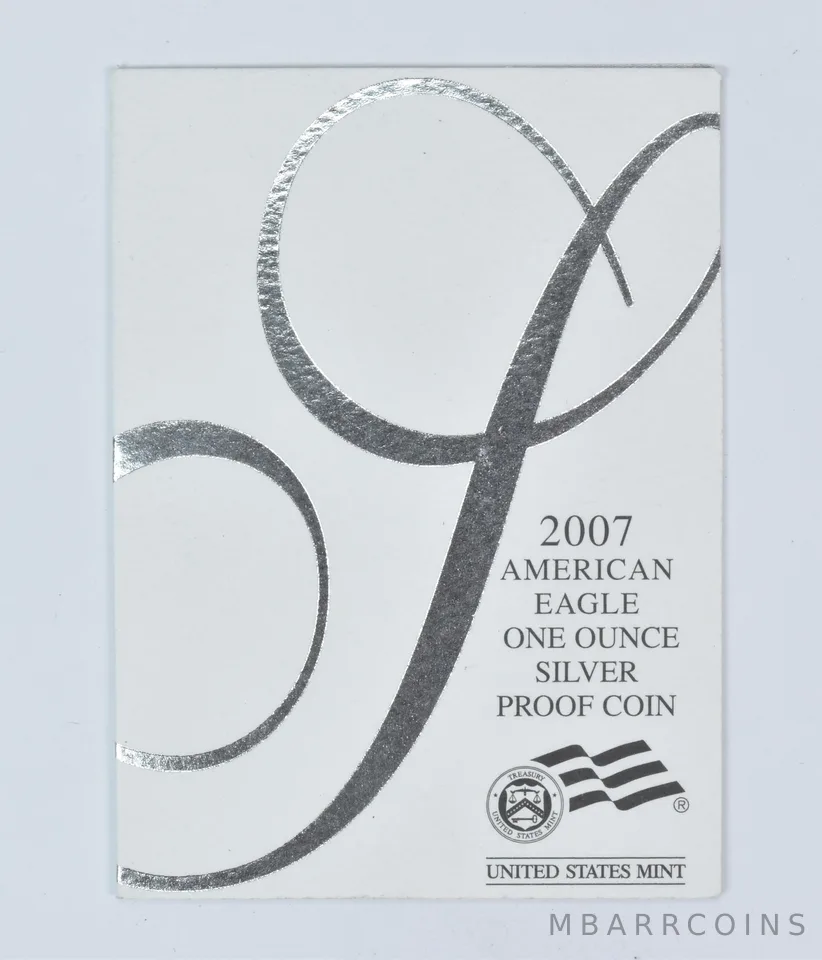 COA 2007-W American Silver Eagle Proof