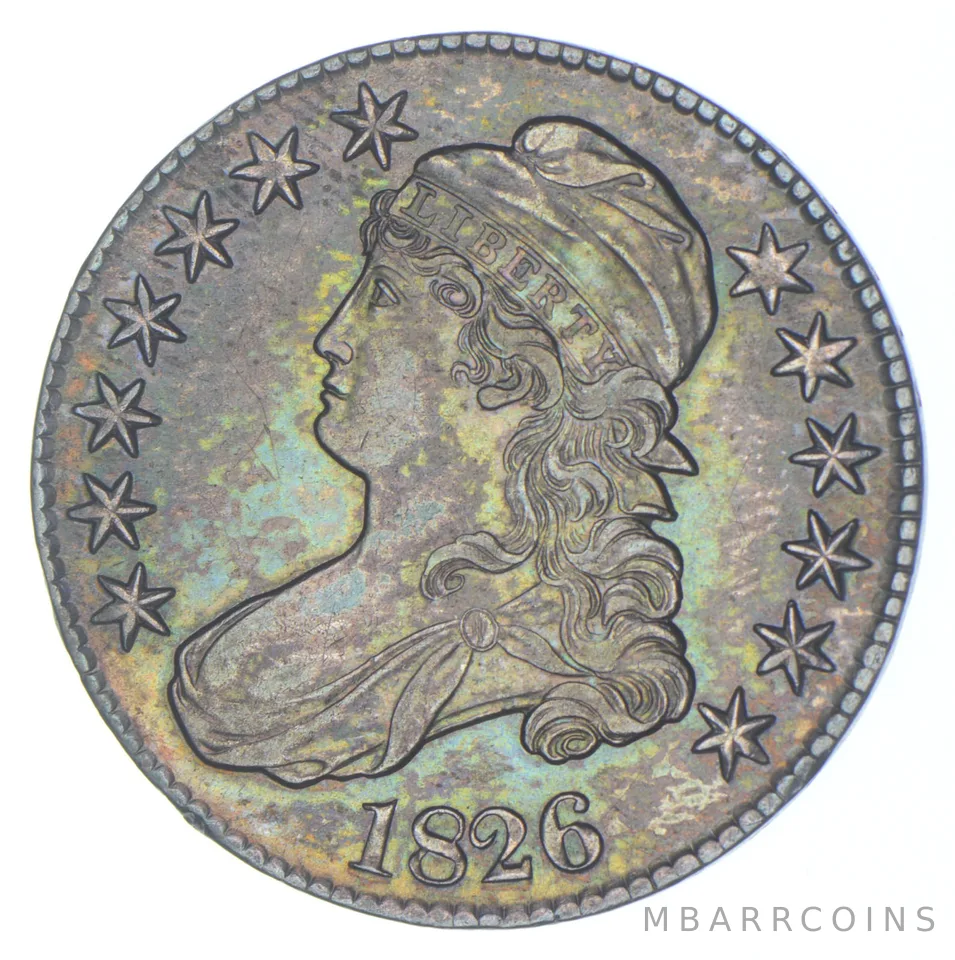 1826 Capped Bust Half Dollar Beautiful a2412