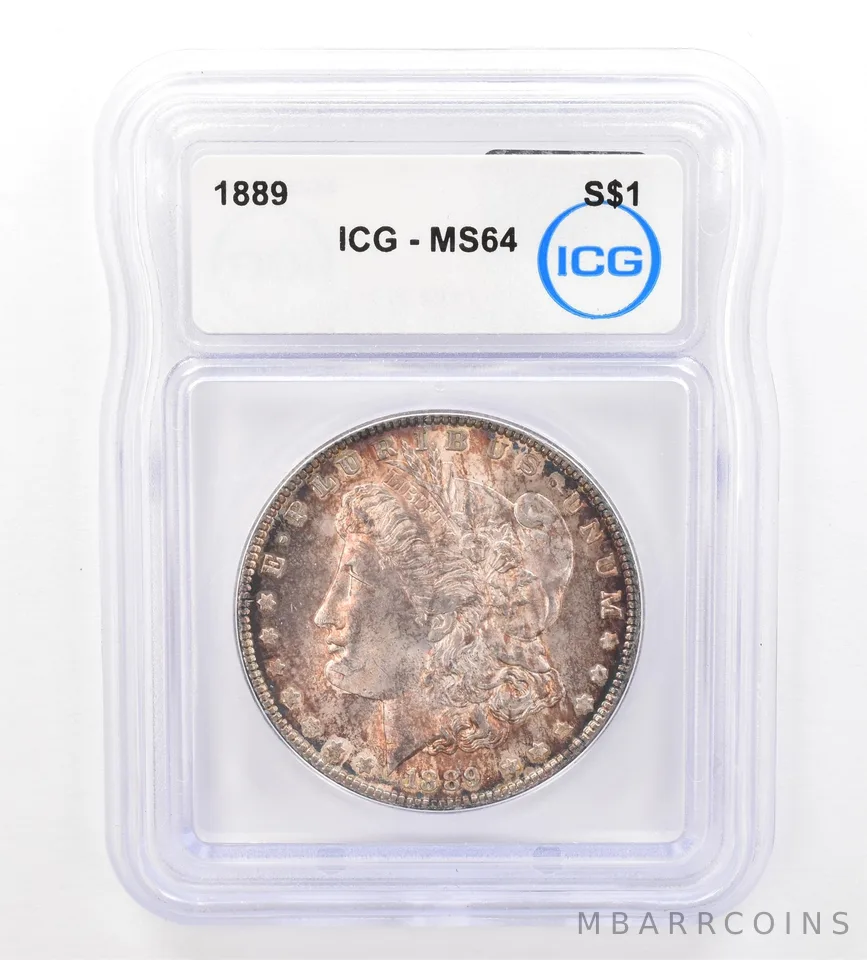 1889 Morgan Silver Dollar MS64 ICG Beautiful Tone *7369
