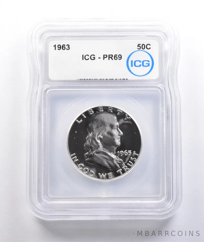 1963 Franklin Half Dollar PR69 ICG *6754