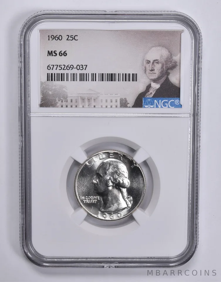 1960 Washington Quarter 25c Special Lbl MS66 NGC