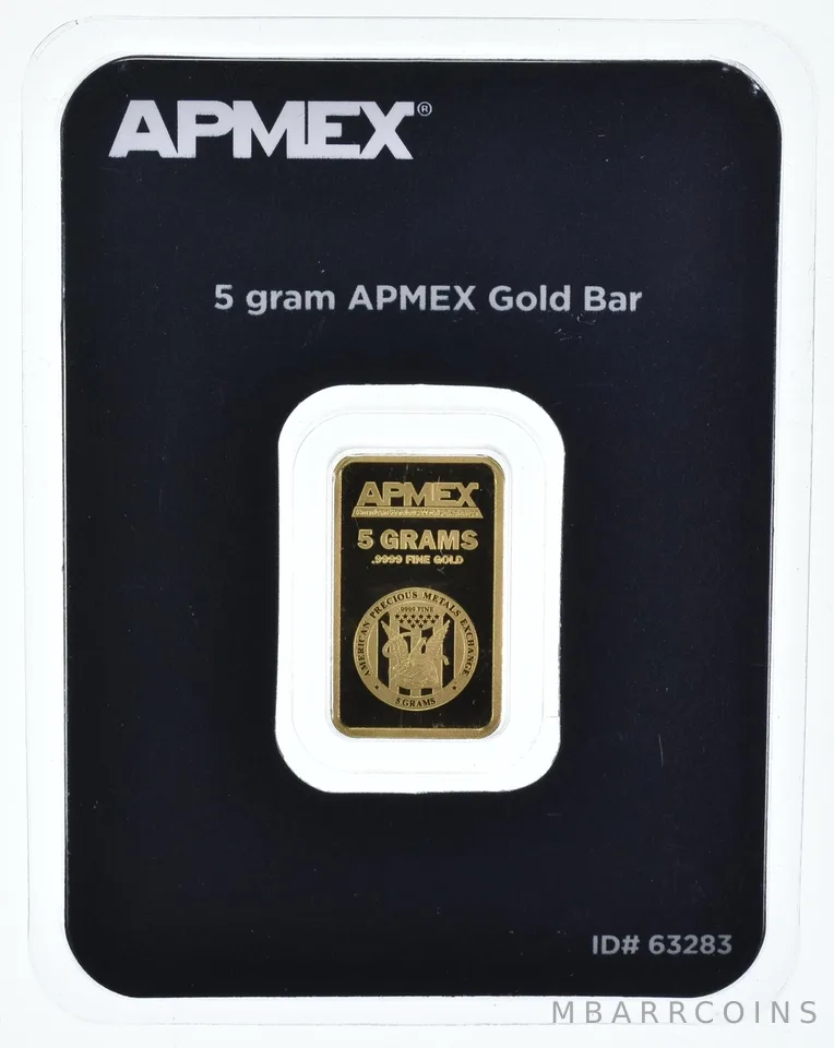5 Grams Gold Bar Apmex In Assay
