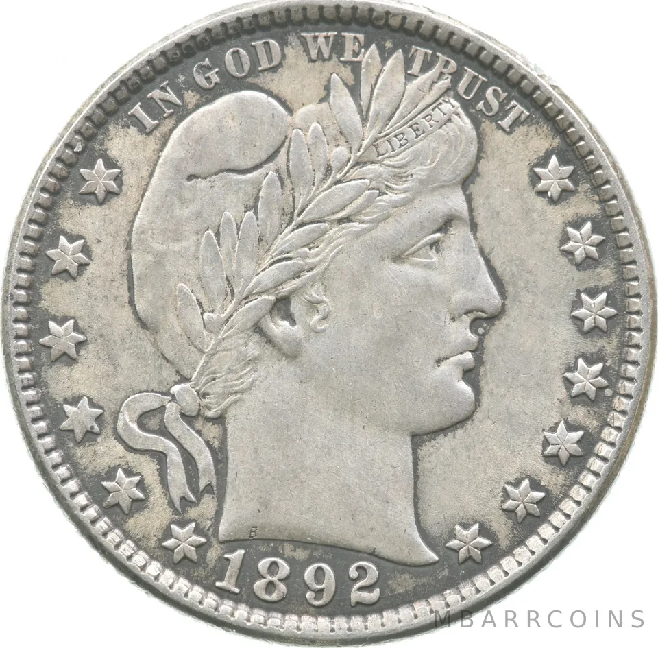 1892-O Barber Quarter a8936