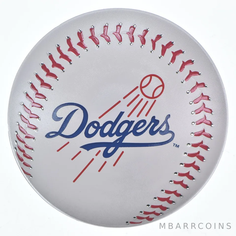 2025 Niue 2 Dollars MLB Dodgers Colorized 1 Oz Silver